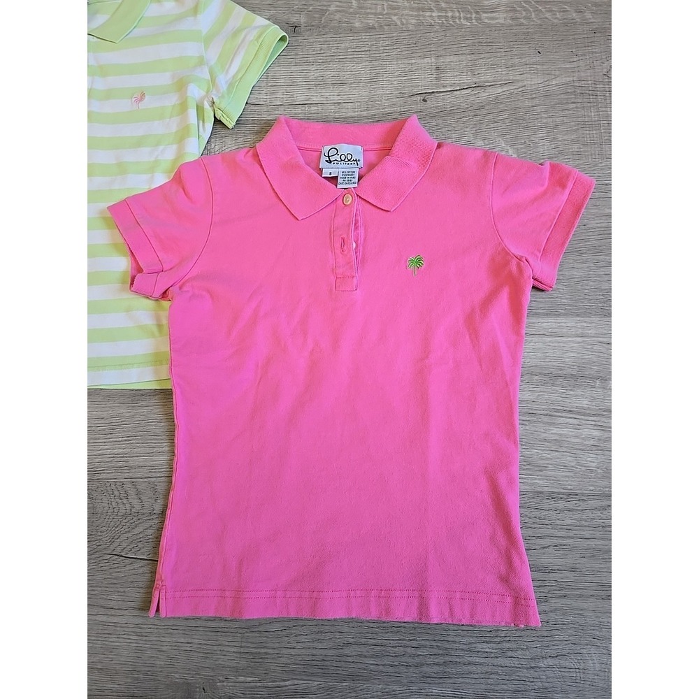 2 Lily Pulitzer Womens Collared Polo Short Sleeve Cotton Spandex Size S - Picture 5 of 10